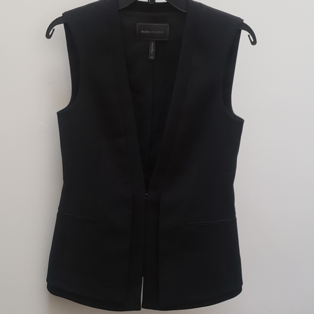 BCBG MaxAzria black vest